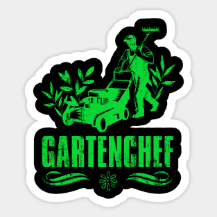 Gartenchef Hobby Gärtner Gartenarbeit Männer Sticker